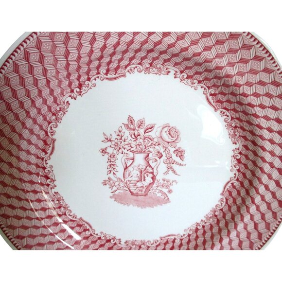 Spode Archive Victorian Series Portland Vase Dinner Plate Pink Transferware - Picture 2 of 5